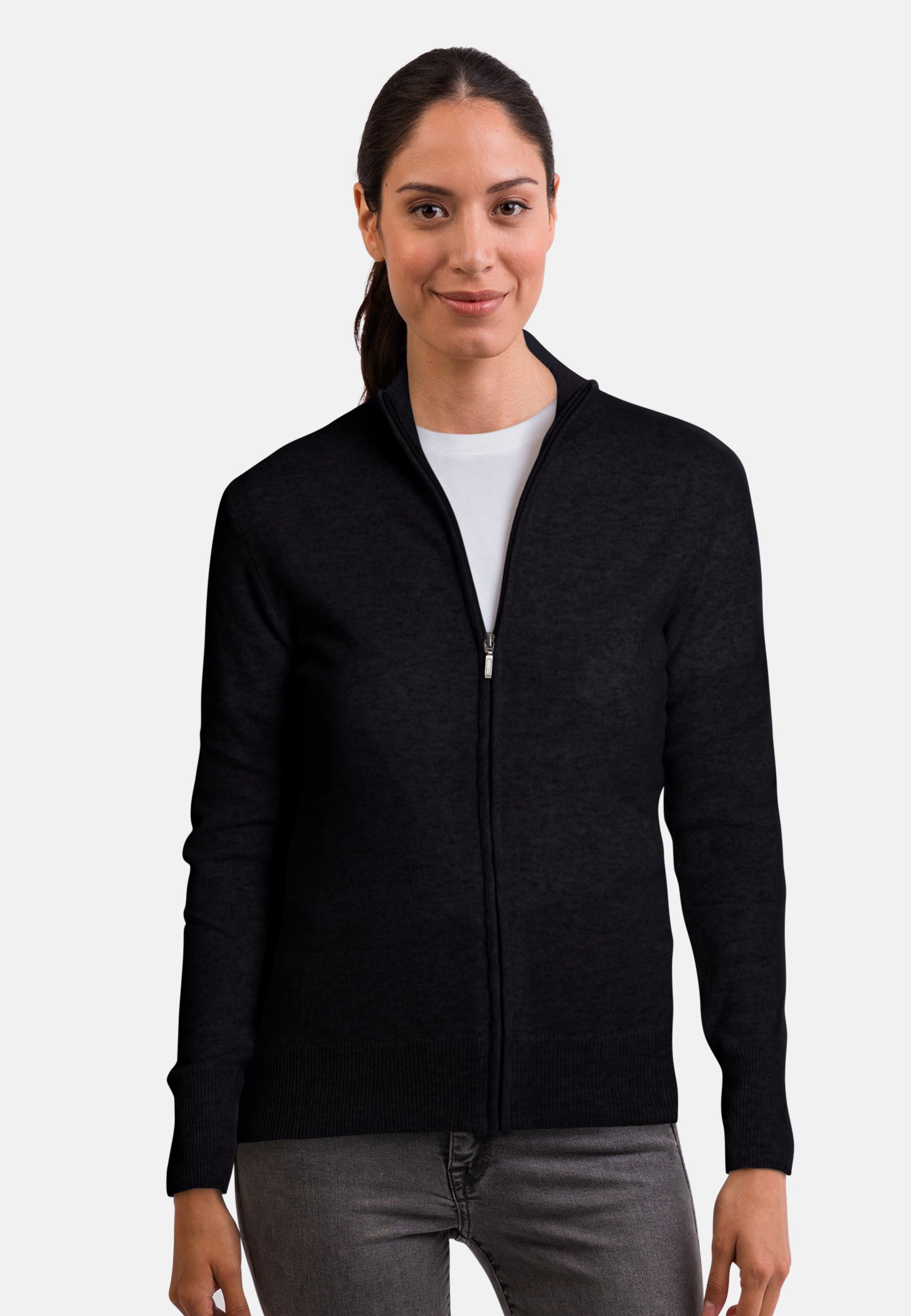 Strickjacke schwarz mit reissverschluss Clearance